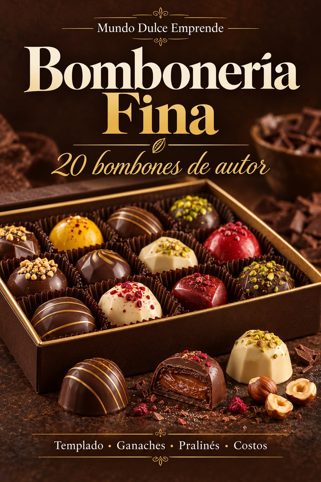 Bombonería Fina: 20 recetas de bombones gourmet paso a paso
